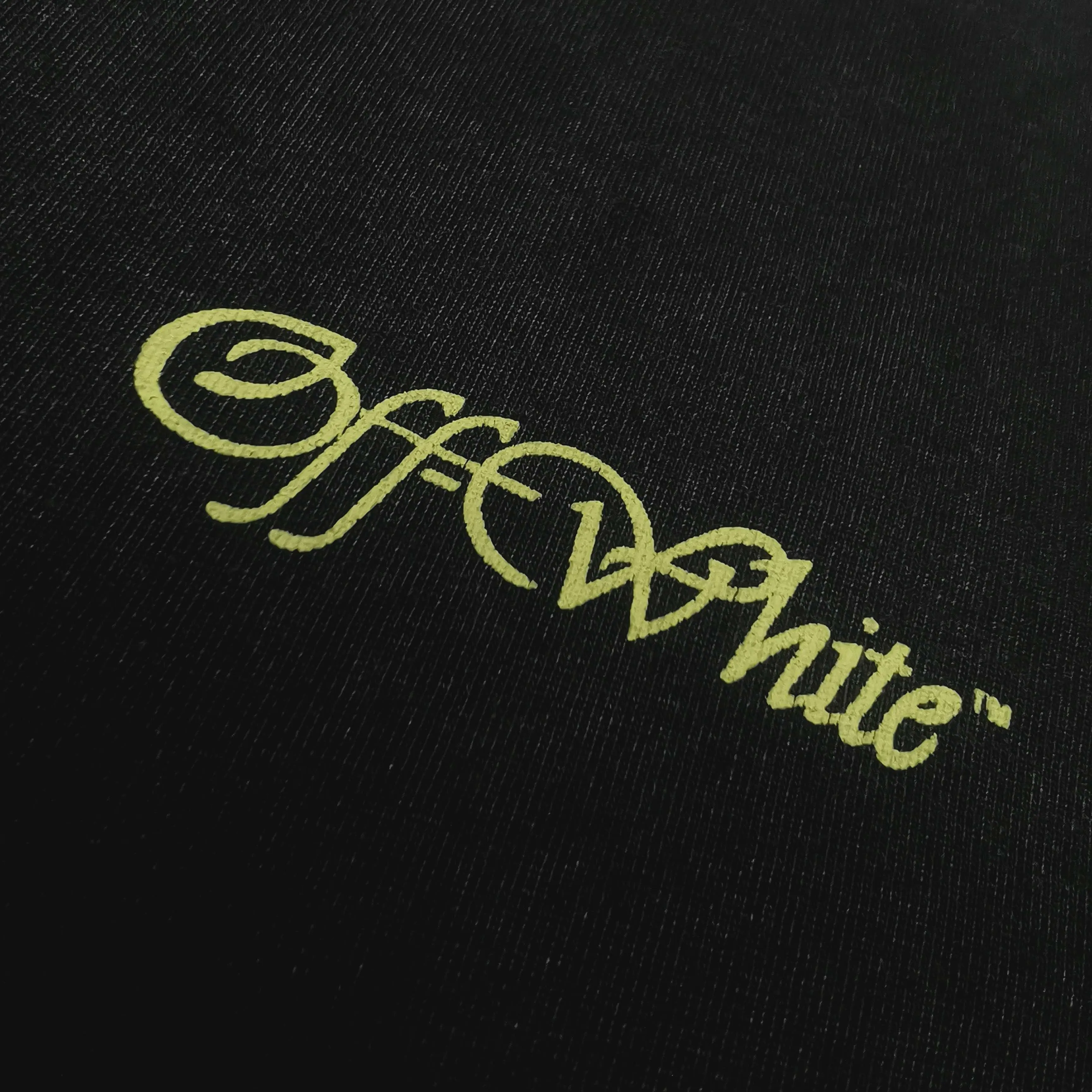 Top version ❤️off white new loose version short-sleeved T-shirt Size: S M L XL Color: washed black P240